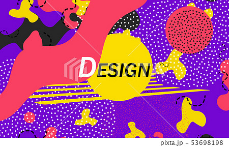 Memphis pattern. Vector Illustration Memphis pattern. Vector Illustration 53698198
