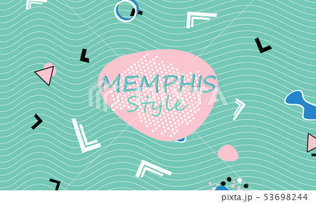 Memphis. 90s pattern. Geometric shapes 53698244