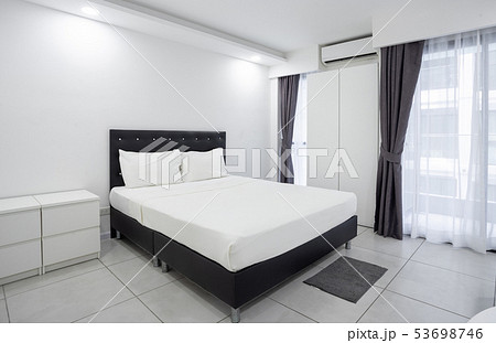 Concept of modern apartment bedroom mock-up 53698746