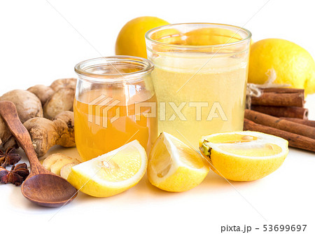 Honey, lemon and ginger 53699697