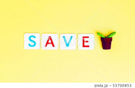 Save Tree Letter with small plant tree for Ecology Save Tree Letter with small plant tree for Ecology 53700853