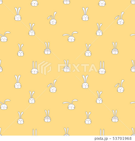 Seamless pattern with lovely bunny background.のイラスト素材