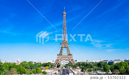 パリ エッフェル塔 ワイド パリ エッフェル塔 ワイド 53702322