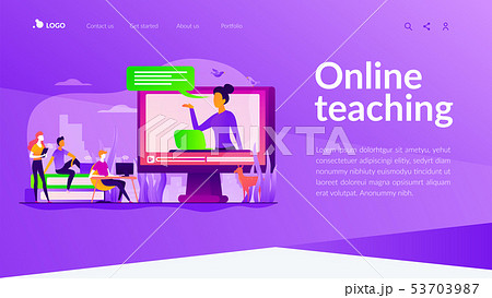 Online teaching landing page template Online teaching landing page template 53703987