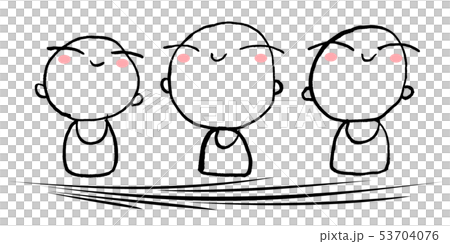 墨絵　お地蔵さん .n 53704076