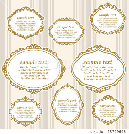 ゴージャスなアンティークフレーム＜ロココ調＞ 53709648