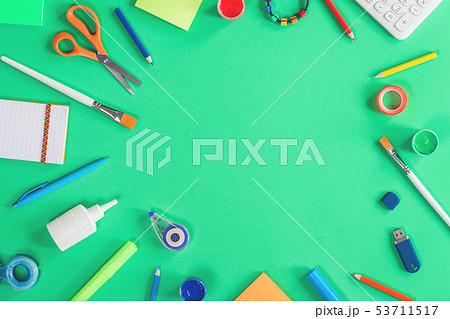 Color paper, paint and school stationery 53711517
