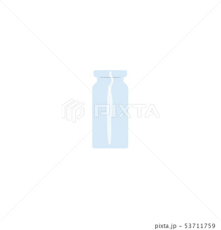 Oil empty phial, tranparent icy-white vial, scent 53711759