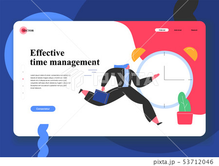 Effective time management. Scene with efficient and effective time management and multitasking at 53712046