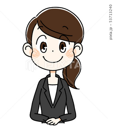 スーツを着ている若い女性 53713240