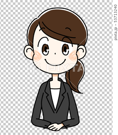 スーツを着ている若い女性 53713240
