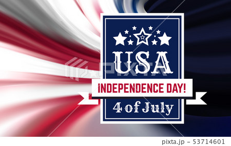 Congratulations on America's Independence Day, July 4 - the US national holiday on a flag background Congratulations on America's Independence Day, July 4 - the US national holiday on a flag background 53714601