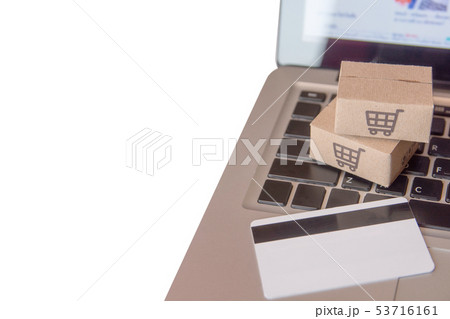 Shopping online concept - Shopping service on The Shopping online concept - Shopping service on The 53716161