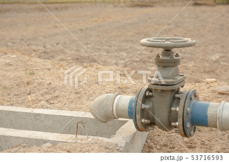 Irrigation pipe and water valve For farming In the Irrigation pipe and water valve For farming In the 53716593