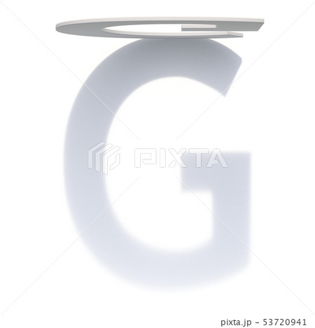 Vertical drop shadow font Letter G 3D Vertical drop shadow font Letter G 3D 53720941