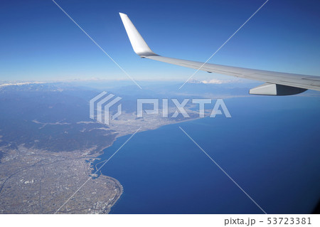 飛行機　静岡県　富士山　駿河湾 53723381