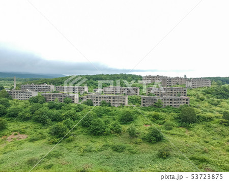 空撮　旧松尾鉱山　緑ヶ丘団地 53723875