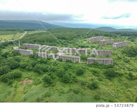 空撮 旧松尾鉱山 緑ヶ丘団地 空撮 旧松尾鉱山 緑ヶ丘団地 53723879