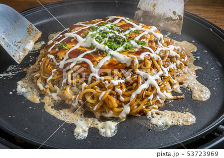 あつあつお好み焼き Japanese Traditional Pizza Okonomiyaki 53723969