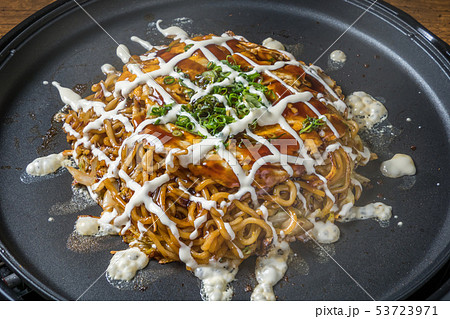 あつあつお好み焼き Japanese Traditional Pizza Okonomiyaki 53723971