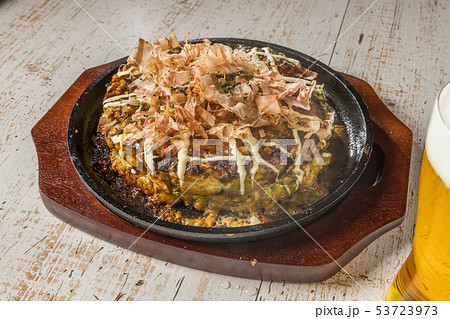 あつあつお好み焼き Japanese Traditional Pizza Okonomiyaki あつあつお好み焼き Japanese Traditional Pizza Okonomiyaki 53723973