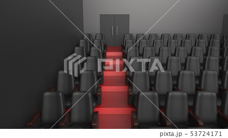 映画館 通路のイラスト素材