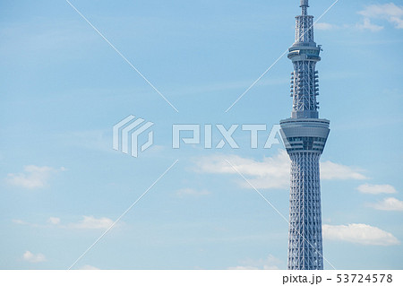 青空と東京スカイツリー 53724578