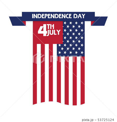 4th of July banner. Independence day 4th of July banner. Independence day 53725124