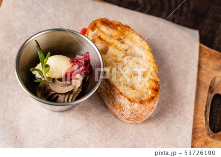 sandwich with butter and liver pate sandwich with butter and liver pate 53726190