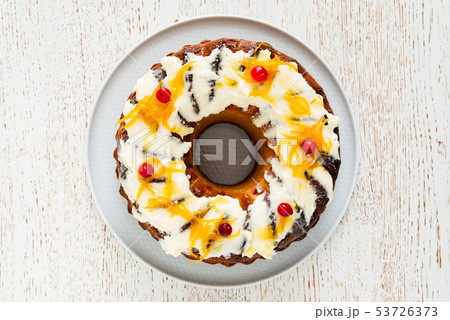 Easter cake with cherrries and orange zest Easter cake with cherrries and orange zest 53726373