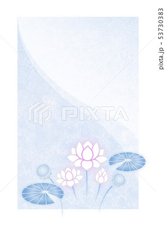 背景素材_ハスの花 53730383