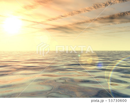 CG波と空のある風景032 53730600