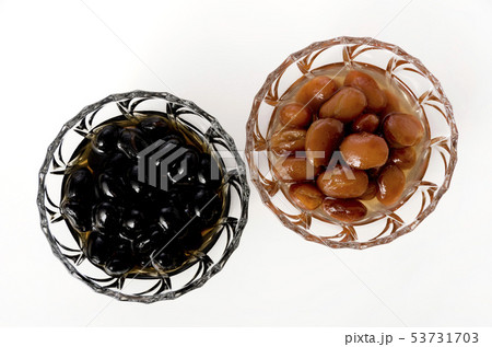 金時豆と黒豆の煮豆 53731703