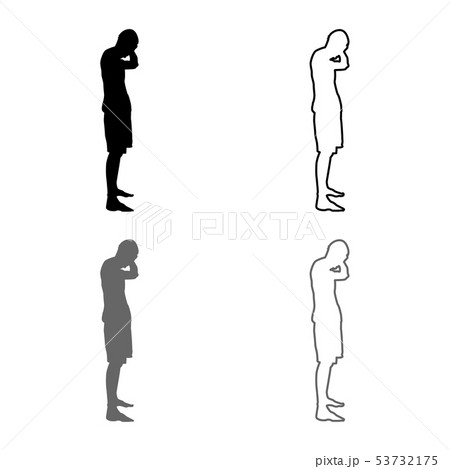 man silhouette side view