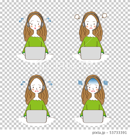 Female computer illustration Female computer illustration 53733391