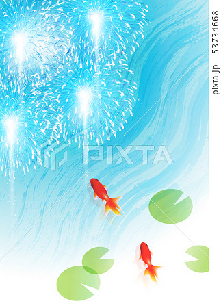 花火 夏 暑中見舞い 背景 花火 夏 暑中見舞い 背景 53734668