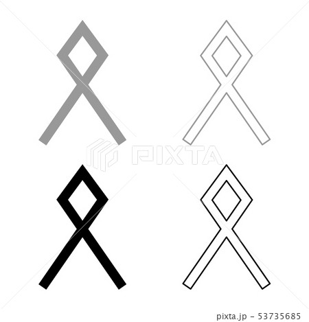 Odal Othil rune Othala symbol estate heritage sign 53735685