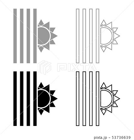 Venetian blind and sun Jalousie close sun Jalousie Venetian blind and sun Jalousie close sun Jalousie 53736639