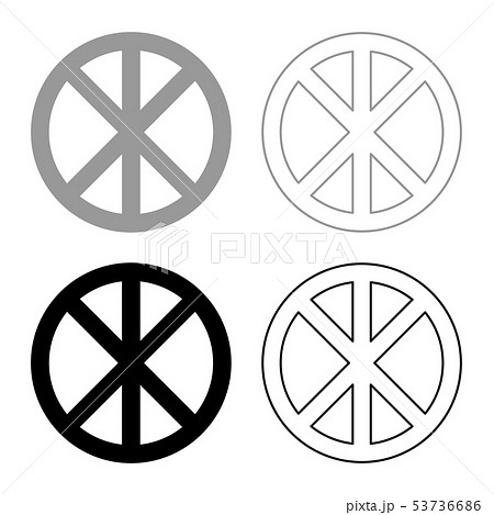 Cross round circle on bread concept parts body Cross round circle on bread concept parts body 53736686