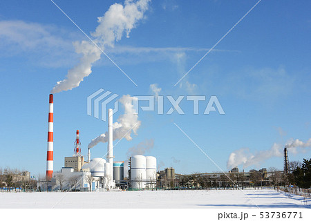 苫小牧の工場群 苫小牧の工場群 53736771