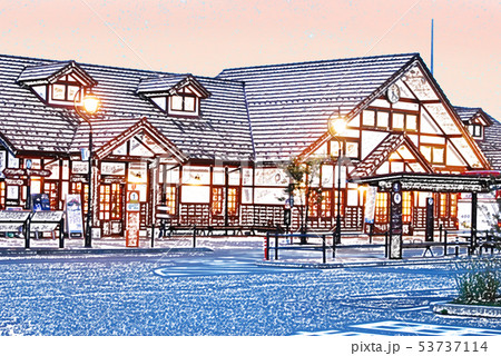 色鉛筆画 秋の建物風景 色鉛筆画】秋の風景色を描く、30分ライヴドローイング
