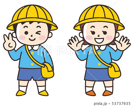 保育・幼稚園児の男女 保育・幼稚園児の男女 53737635