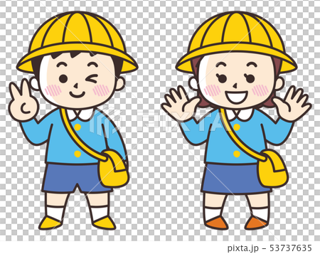 保育・幼稚園児の男女 保育・幼稚園児の男女 53737635