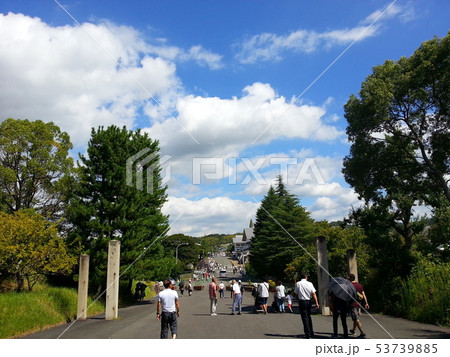 【奈良県】　青空と　夏と　道と　雲と 53739885