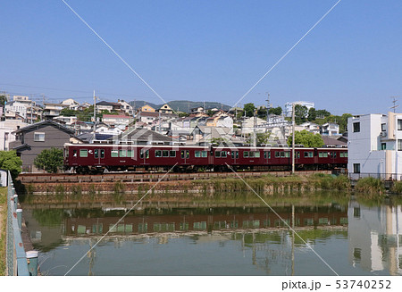 阪急電車 今津線小林駅付近 阪急電車 今津線小林駅付近 53740252
