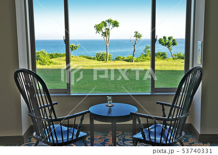 【ホテルから眺める日本海 鯵ヶ沢湾】 青森県西津軽郡鰺ヶ沢町 【ホテルから眺める日本海 鯵ヶ沢湾】 青森県西津軽郡鰺ヶ沢町 53740331