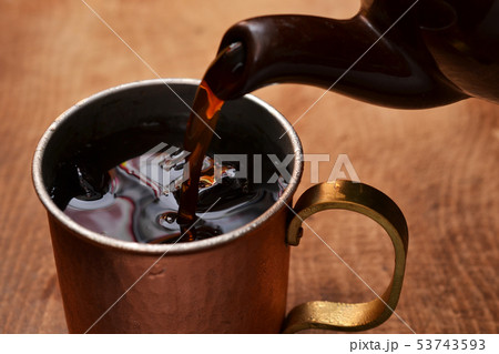 美味しい冷えたアイスコーヒー 53743593