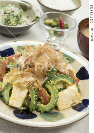 ゴーヤチャンプル定食 53745352