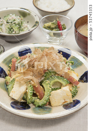 ゴーヤチャンプル定食 53745353