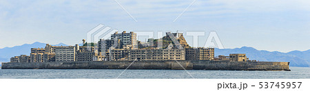 長崎_海から見た軍艦島（高解像度パノラマ） 53745957